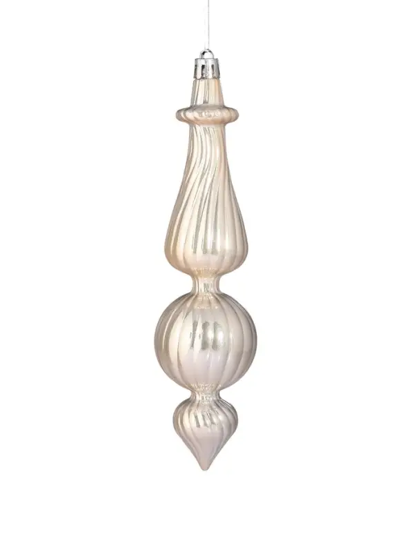 Ёлочные игрушки &laquo;Изыски праздника&raquo;, новогодние, набор 13 шт., белый/золотистый