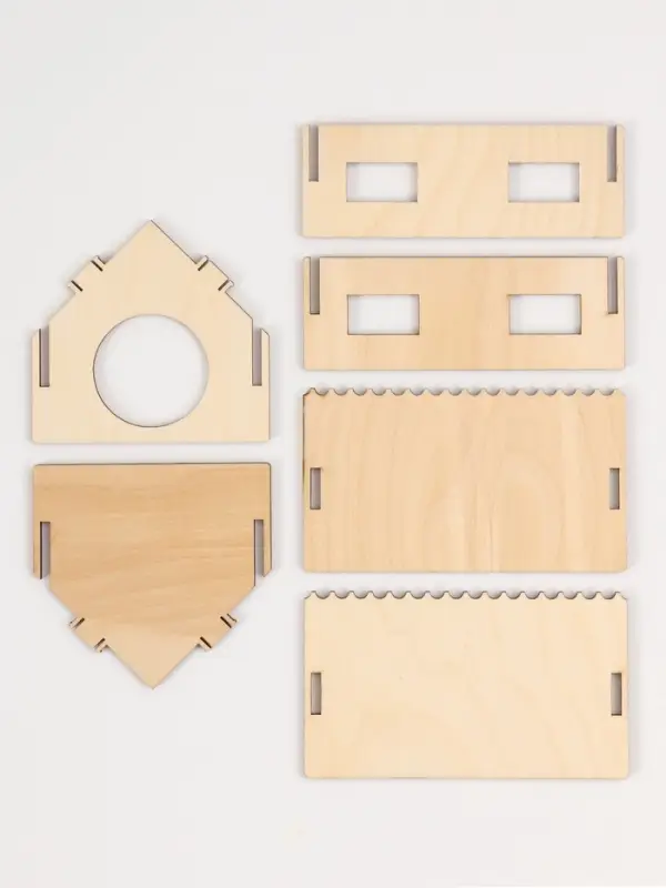 Домик для грызунов, 11.9&times;10&times;8.3 см, дерево