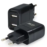 Сетевое ЗУ AVS UC-724, 2 USB, 2.4 А, 12 Вт (A07978S)