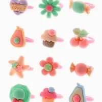 Кольцо &laquo;Выбражулька. Гастрономия&raquo;, форма МИКС, фасовка 100 шт. разноцветное, безразмерное