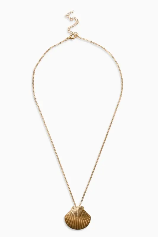Кулон Кулон "Ракушка" вонголе, цвет золото 50+удл
