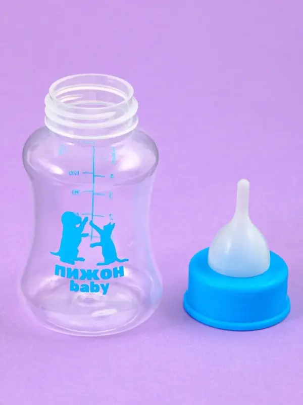 Набор для вскармливания животных &laquo;Пижон&raquo;, бутылочка 150 мл, 2 соски и ёршик
