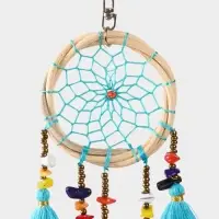 Брелок "Ловец снов" 17 см, цв. голубой Брелок "Ловец снов" 17 см, цв. голубой