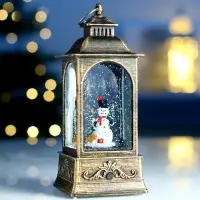 Фигура светодиодная фонарь "Снеговик", 21х8,5х8,5 см, AAAx3, Т/БЕЛЫЙ