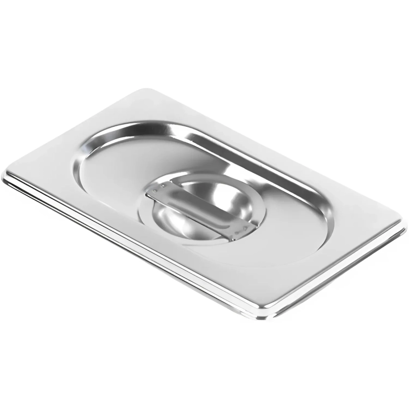 Крышка для гастроемкости 1/9, нерж. сталь AISI201, 176x108мм, толщина 0,7мм