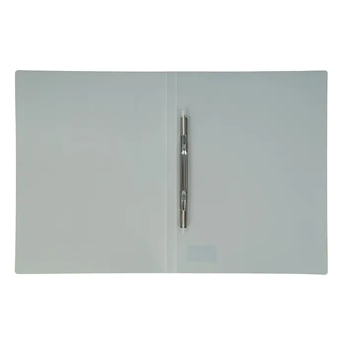 Папка с пружинным скоросшивателем А4, 500 мкм, корешок 15 мм, Calligrata, до 100 листов, серая