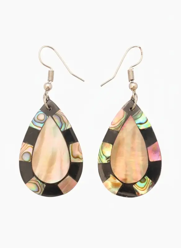 Серьги &laquo;Капельки&raquo;, 5.5&times;2 см, ракушка