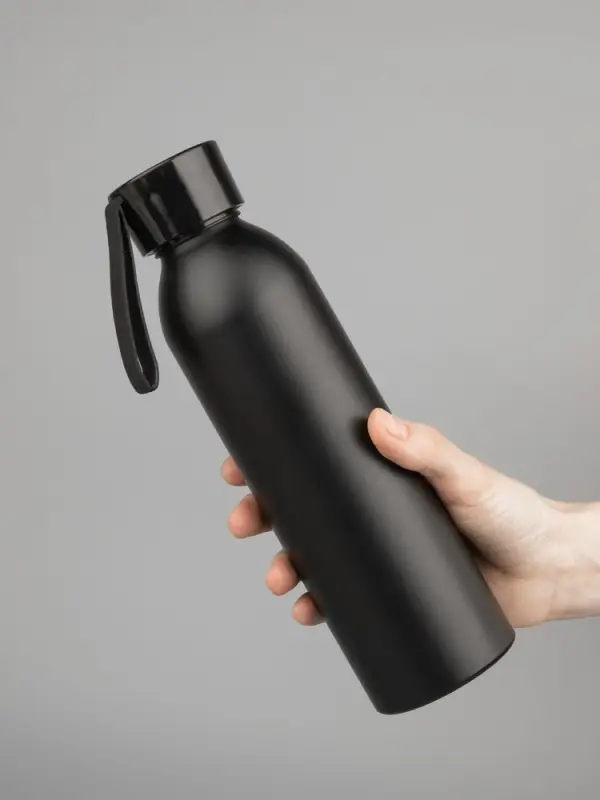 Бутылка для воды Brooke, матовая черная Бутылка для воды Brooke, матовая черная