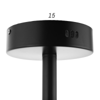 Люстра с ПДУ 2299/11GR LED 216Вт 3000-6000К серый 97х97х18 см BayerLux