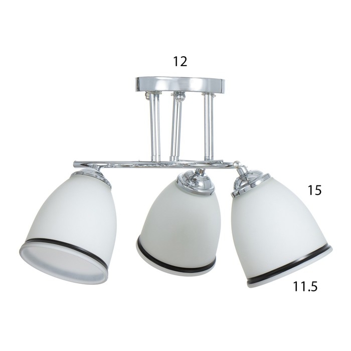 Люстра Люстра "Офелия" 3хЕ27 40т хром 48х48х25 см BayerLux