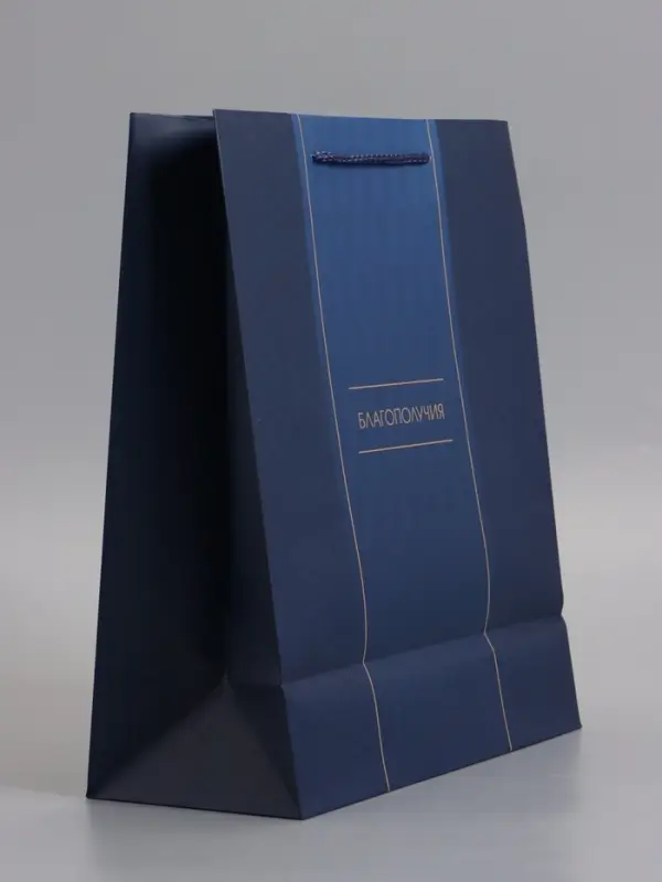 Пакет подарочный "Лаконичный комплимент" ламинированный 26 х 12 х 32 см