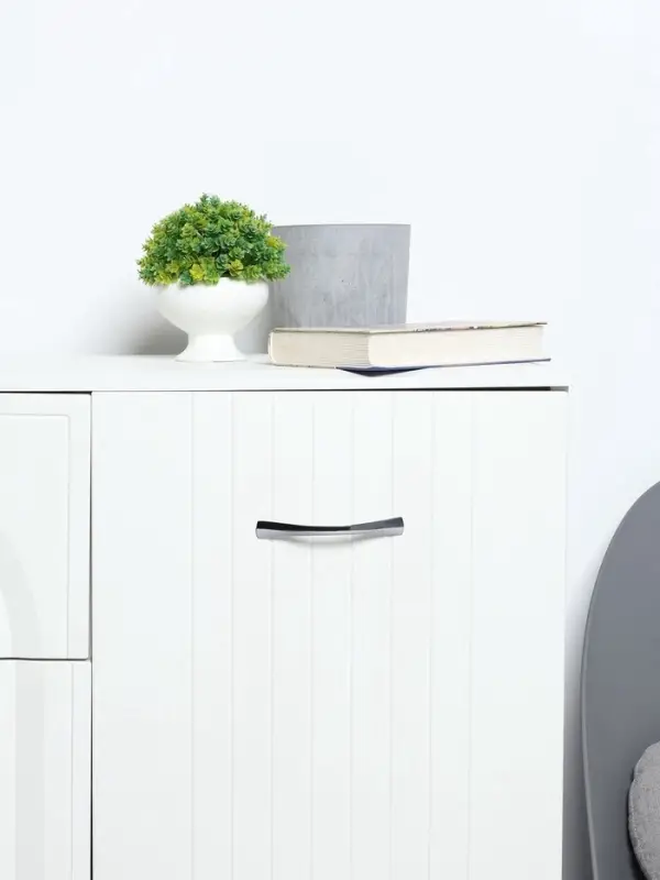 Ручка-скоба мебельная ТУНДРА РС136CP, м/о 96 мм, цвет хром