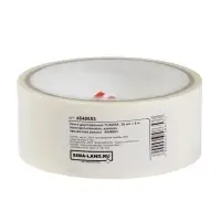 Лента двусторонняя ТУНДРА, полипропиленовая, прозрачная основа, 90 мкм, 36 мм &times; 5 м