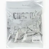 Воздушные шары латексные 12" &laquo;Серебро&raquo;, 50 шт.