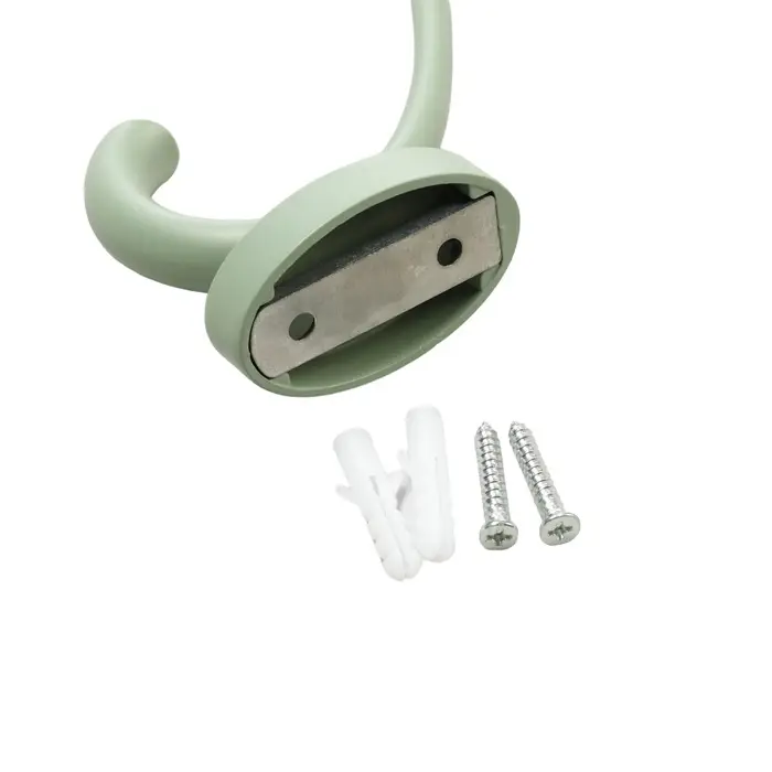 Крючок мебельный CAPPIO USUAL, двухрожковый, цвет зеленый