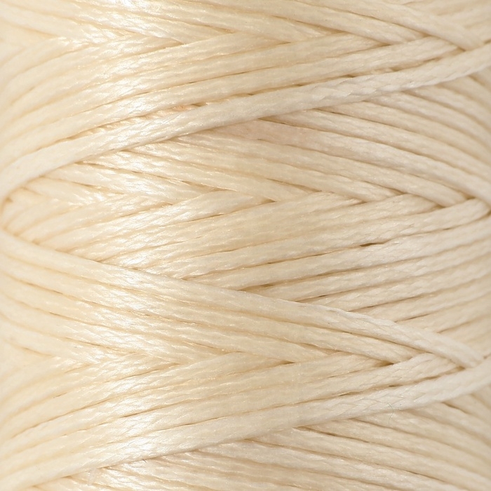 Нитки вощёные, плоские, 210D/16, 1 мм, 50 ± 2 м, цвет молочный Нитки вощёные, плоские, 210D/16, 1 мм, 50 ± 2 м, цвет молочный