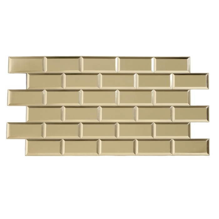 Панель ПВХ Плитка ГЛЯНЦЕВЫЙ ХРОМ 962х484 мм Панель ПВХ Плитка ГЛЯНЦЕВЫЙ ХРОМ 962х484 мм