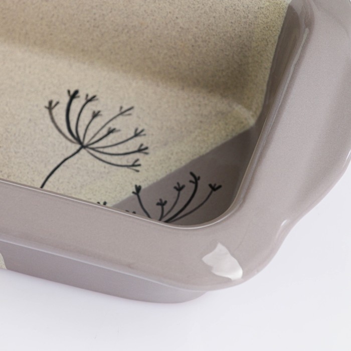 Емкость для запекания Емкость для запекания "Трапеза прямоугольная" 1л / 6,5х27х14,5см, сумерки