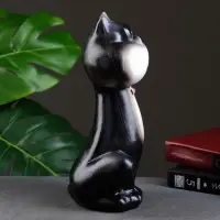 Копилка для денег &laquo;Кот черный с бантиком&raquo;, гипс, 28&times;15&times;10 см