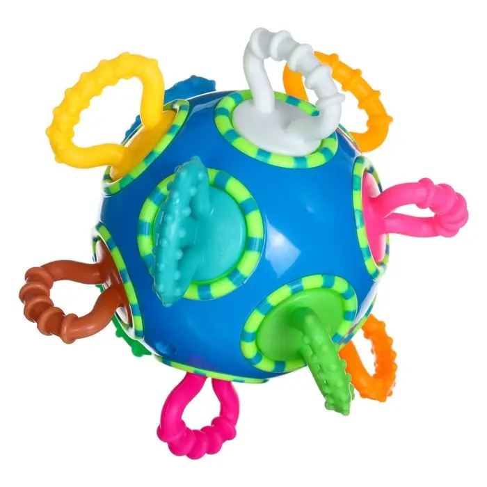 Погремушка Крошка Я &laquo;Шар трещотка&raquo;, синий