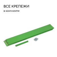 Клумба оцинкованная, 50 × 15 см, ярко-зелёная, «Терция», Greengo