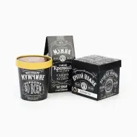 Подарочный набор &laquo;Настоящему мужчине&raquo;: чай чёрный с бергамотом 50 г, печенье брауни 120 г, конфеты с шоколадной начинкой 110 г