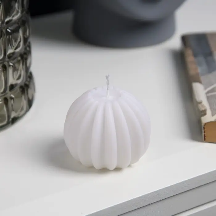 Светодиодная фигура &laquo;Свеча шарики&raquo; 6&times;6 см, от батареек AG13&times;3, свечение тёплое белое