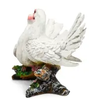 Садовая фигура из полистоуна &laquo;Голуби на коряге&raquo;, 37&times;18&times;37 см