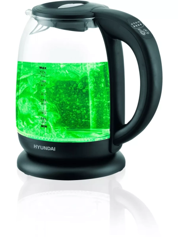 Чайник HYK-S3809 1.7л. 2200Вт черный