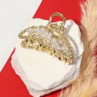 Краб для волос "Абриль" 6 см, золото Краб для волос "Абриль" 6 см, золото