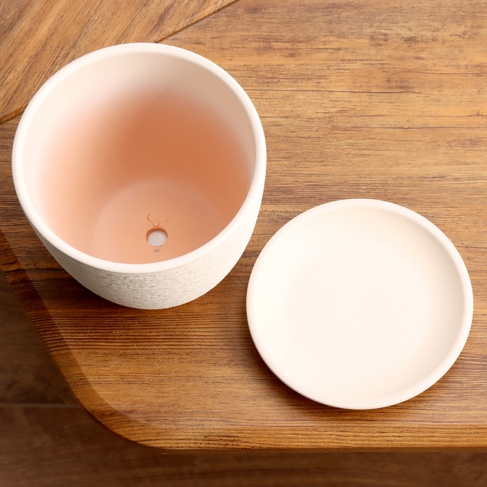 Горшок цветочный Гнездо белый крокус №2, 1,4 л, d - 14,9 см Горшок цветочный Гнездо белый крокус №2, 1,4 л, d - 14,9 см