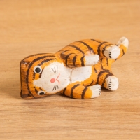 Сувенир «Цепкий Котёнок», 2.5×3.5×7 см, дерево, оранжевый