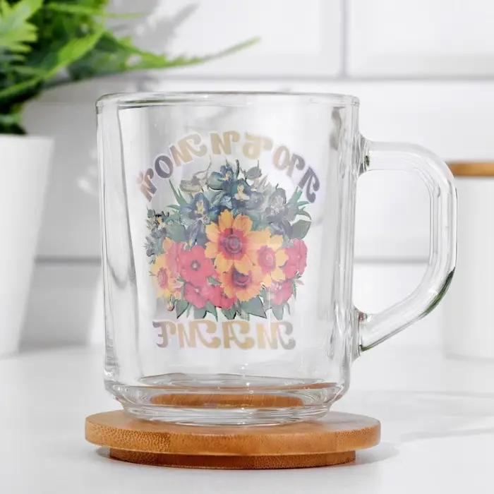 Кружка чайная стеклянная «Любимой маме», 200 мл Кружка чайная стеклянная «Любимой маме», 200 мл