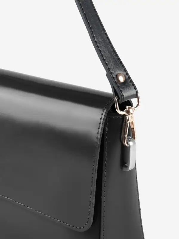 Ручка для сумки, с карабинами, 60&plusmn;1 см &times; 2 см, чёрная