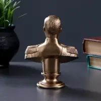 Бюст &laquo;Николай II&raquo;, фигурка гипс под бронзу, 6&times;14&times;6 см