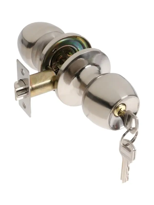 Защелка 1203, с ключом, цвет матовый никель