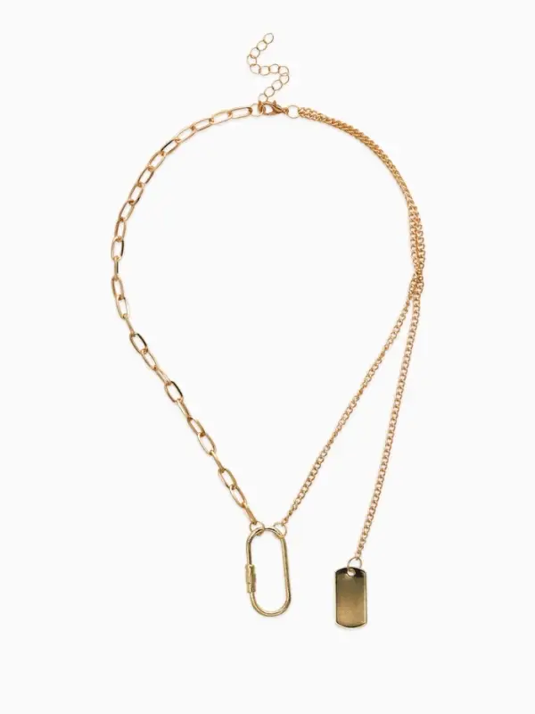 Цепь "Карабин", цвет золото