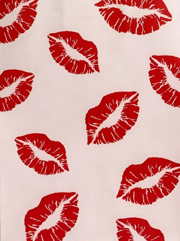 Пакет подарочный крафт Пакет подарочный крафт "Поцелуи" 18 х 8 х 25 См