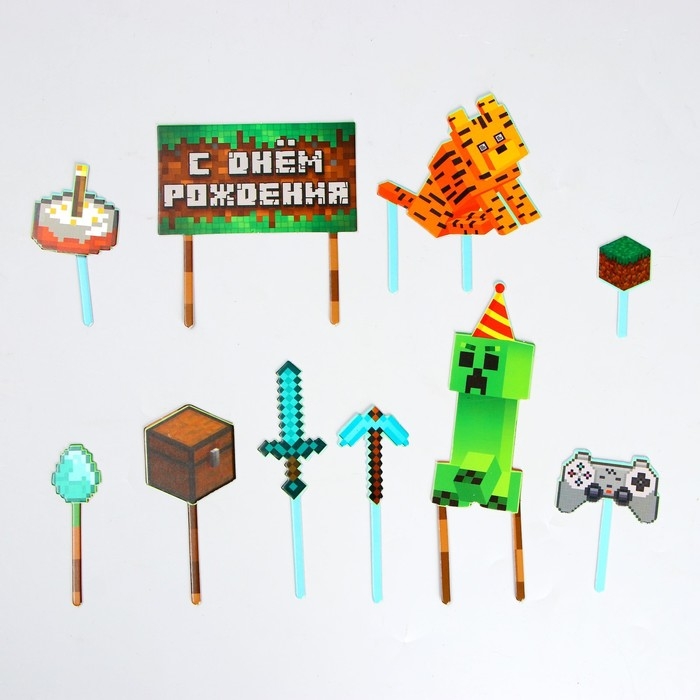 Топпер для торта «С Днём Рождения», игра Топпер для торта «С Днём Рождения», игра