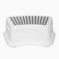 Табурет-подставка детская, для ног, антискользящая., белая, серая