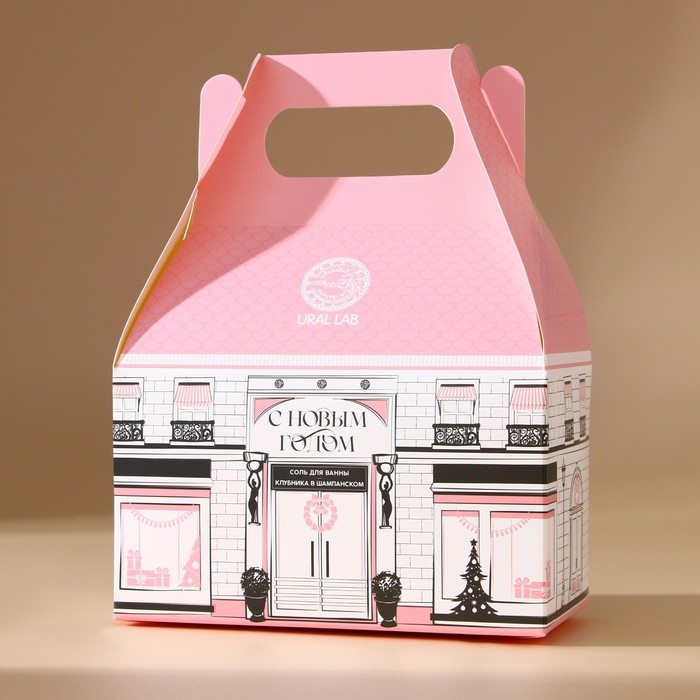 Соль для ванны «С Новым Годом!», 500 г, аромат клубники в шампанском, Pink Collection by URAL LAB Соль для ванны «С Новым Годом!», 500 г, аромат клубники в шампанском, Pink Collection by URAL LAB