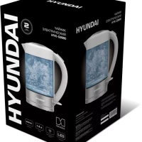 Чайник HYK-G9990 1,5л 2000Вт белый (стекло)