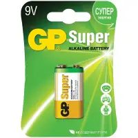 Батарейка GP Super Крона 6LR61 BL1 Alkaline 9V (1/10/200)
