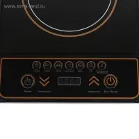 Плитка электрическая Luazon LIP-001, индукционная, 1 конфорка, 2100 Вт, чёрная