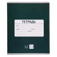 Тетрадь 12 листов в косую линейку, Calligrata «Однотонная. Школьная», обложка мелованная бумага, МИКС