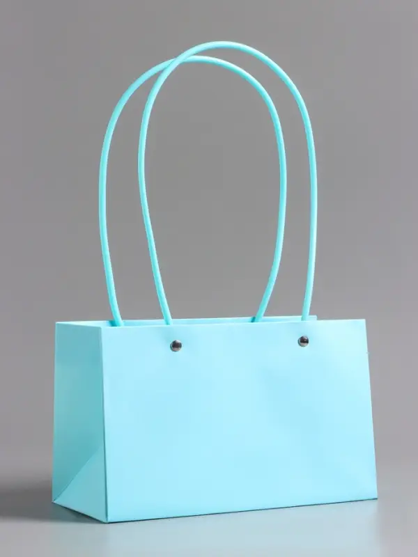 Сумка переноска для цветов, влагостойкая, тиффани, 22&times;10.5&times;13.5 см