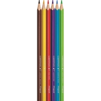 Карандаши цветные Maped COLOR'PEPS STAR,трехгранные,дерево,6 цв/наб,832002