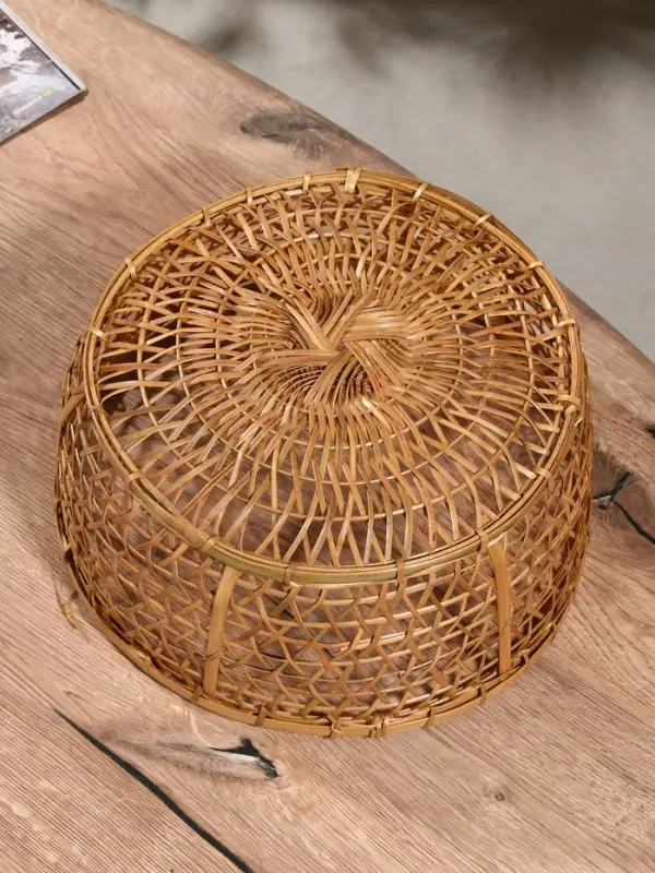 Корзина плетёная &laquo;Клоус&raquo;, 32&times;32&times;13 см, бамбук, светлая