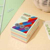 Бумага для заметок с клеевым краем Economy  76x51 мм, 400 л, 8 цветов в асс