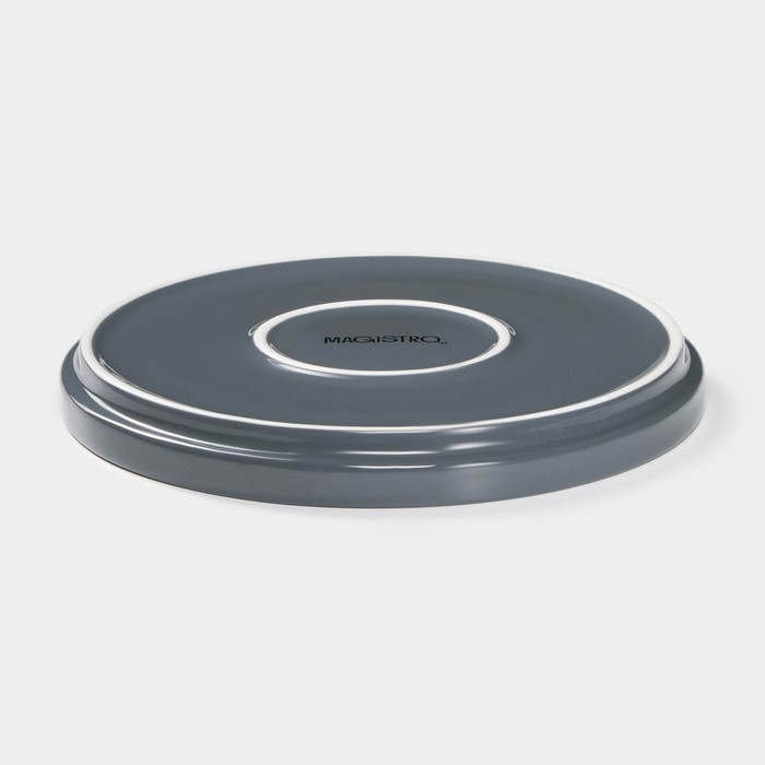 Набор фарфоровой посуды Magistro Night, 16 предметов: тарелка d=25,5 см, d=19 см, миска 850 мл, d=15 см, кружка 320 мл, цвет серый Набор фарфоровой посуды Magistro Night, 16 предметов: тарелка d=25,5 см, d=19 см, миска 850 мл, d=15 см, кружка 320 мл, цвет серый